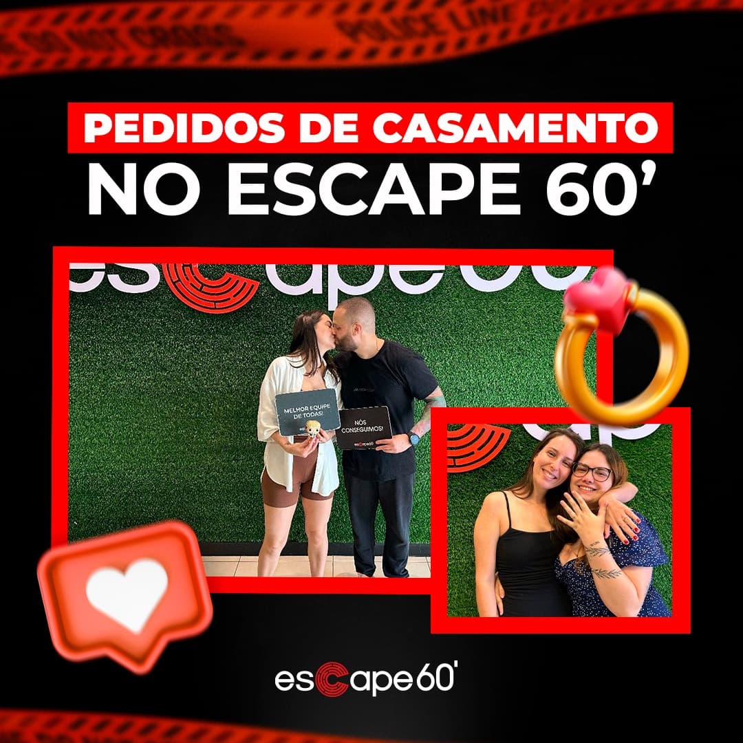 Pedido de casamento no Escape 60′