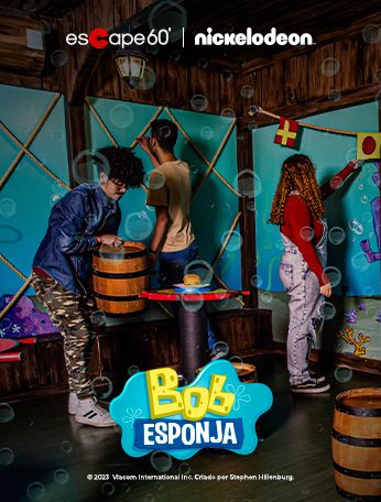 São Paulo para crianças - Nova unidade Escape 60 Henrique Schaumann tem  salas inspiradas em Bob Esponja e Chaves